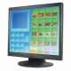 Ecran Tactile 15'' T5AV1U - Terminal tactile XGA 1024x768 - Connecteur VGA. dalle résistive 5 fils USB.