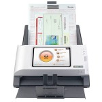 Scanner réseau Plustek eScan A350. Tactile, chargeur, double-face. Envoi mail, FTP, SMB, cloud...